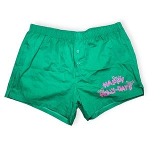 ASOS Design Green Happy Holidays Boxer Shorts